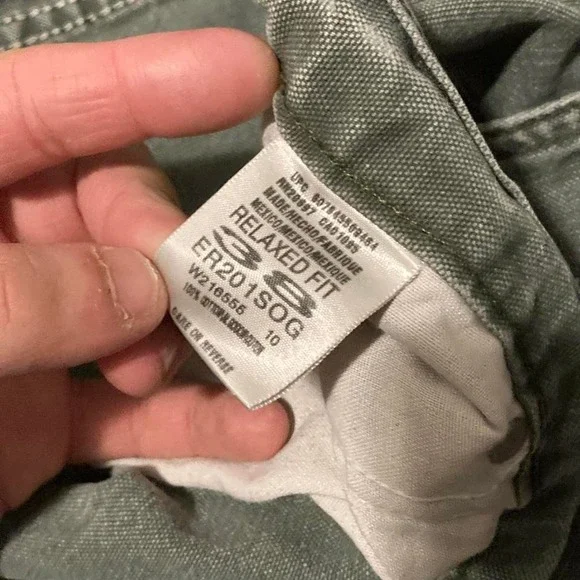 Dickies faded sage‎ carpenter shorts vtg y2k Mexico size 36/13 - Picture 5 of 8